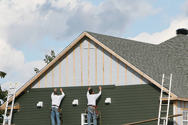 Professional Wood Siding technician working in Patchogue, NY